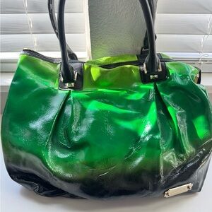 L.A.M.B. Vibrant Green and Black Tote
